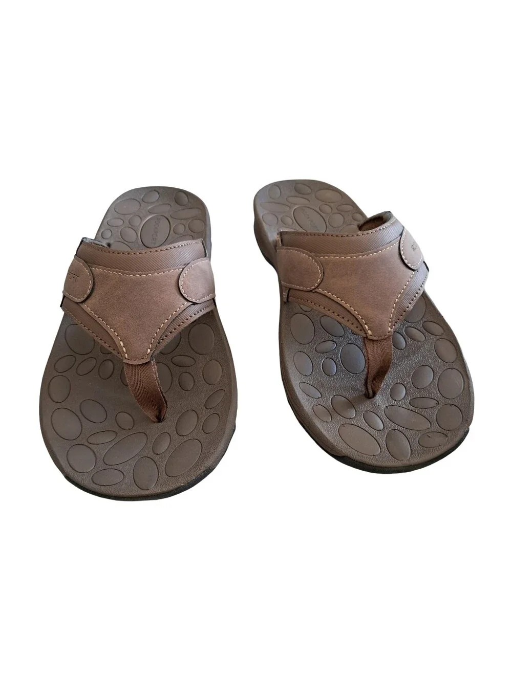 Rockport Men's Hayes Thong Sandals Size 10M Tan New